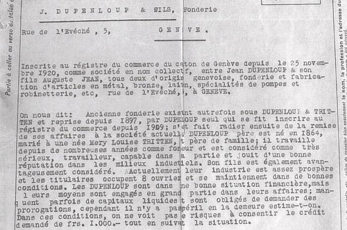 registre-commerce-1920 Extrait archives Dupenloup